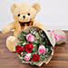 Charming Roses and Teddy Combo
