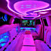 Royal Pink Limousine Experience With Balloon Decor