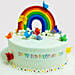 Butterfly Rainbow Truffle Cake
