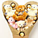Heart Shaped Teddy Bear and Chocolate Bouquet