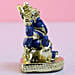 Gold Plated Ganesha Idol Blue