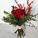 Red Roses and Ilex Berries Bouquet