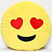 Two Hearts Smiley Cushion