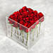 Red Rose Arrangement in Acrylic Base